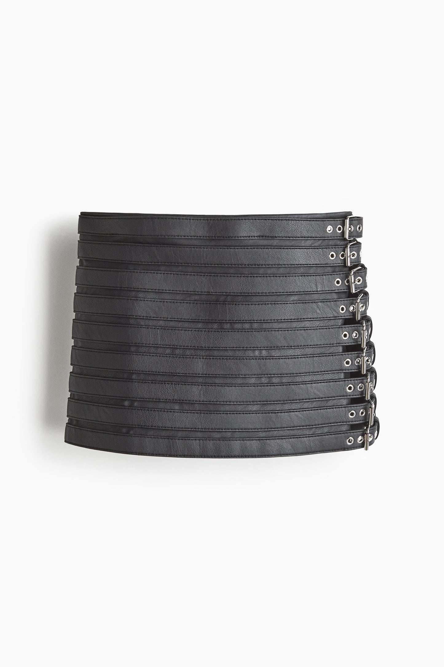Belt-detail mini skirt