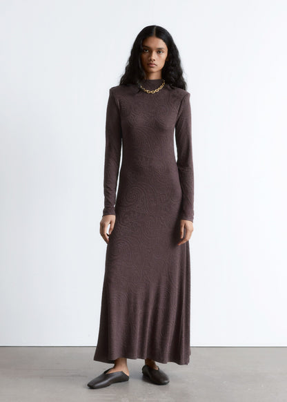 Jacquard Jersey Maxi Dress