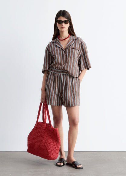 Voluminous Boxer-Style Shorts