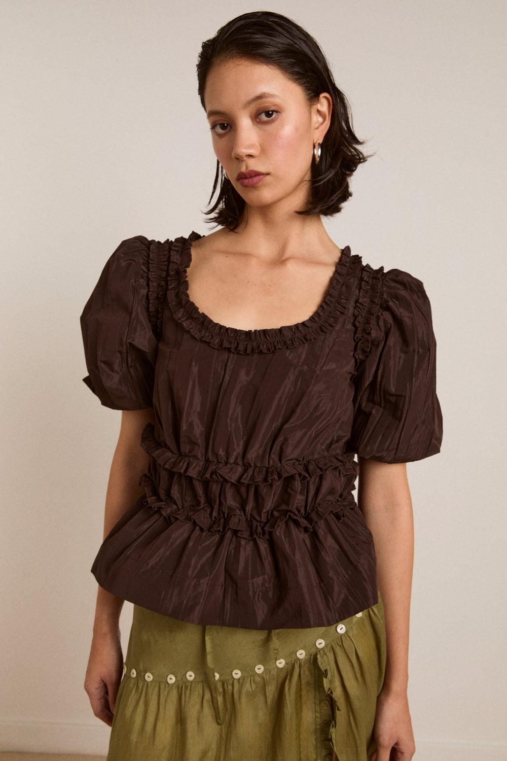 Everly ruffle blouse