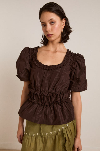 Everly ruffle blouse