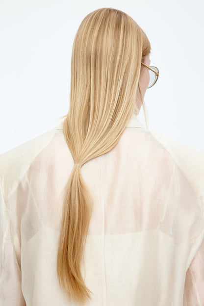 Oversized sheer blazer