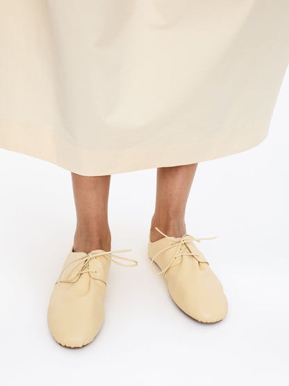Soft Leather Lace-Up Shoes