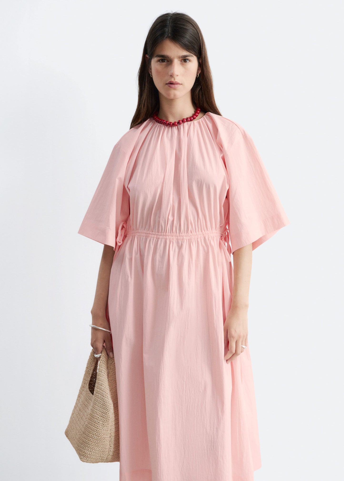 Drawstring Midi Dress