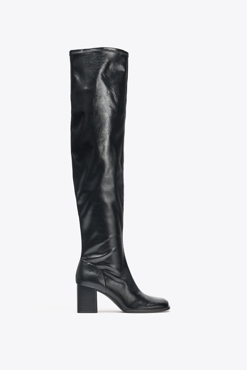 High-Leg Heeled Boots