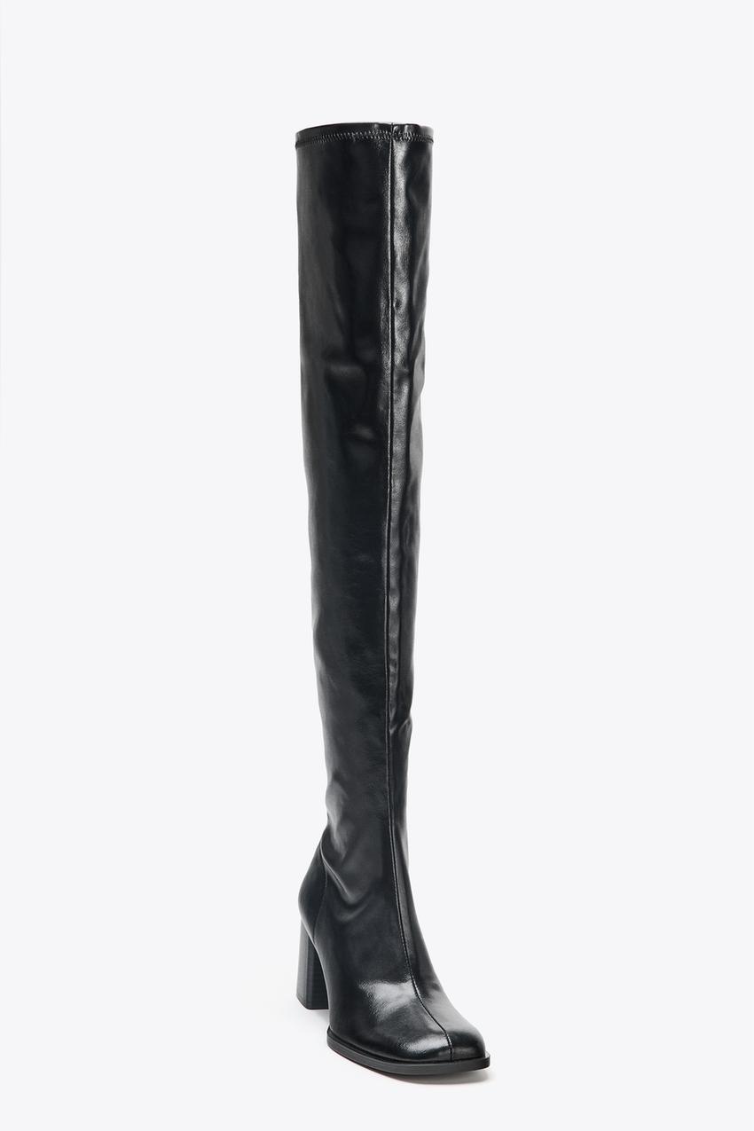 High-Leg Heeled Boots