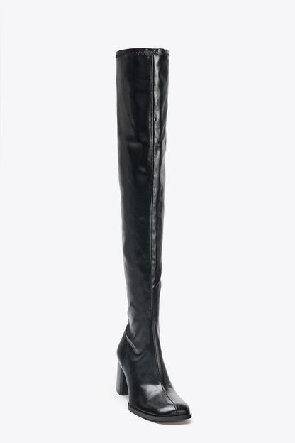 High-Leg Heeled Boots