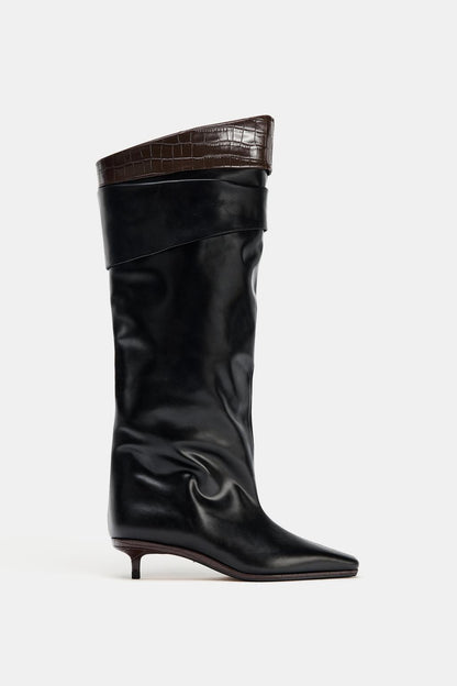 Limited Edition Leather Knee-High Boots