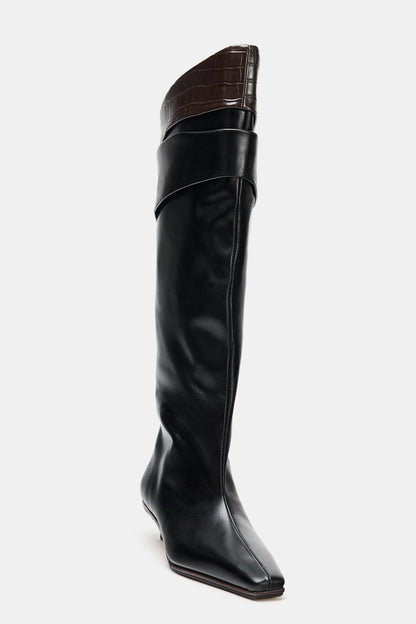 Limited Edition Leather Knee-High Boots