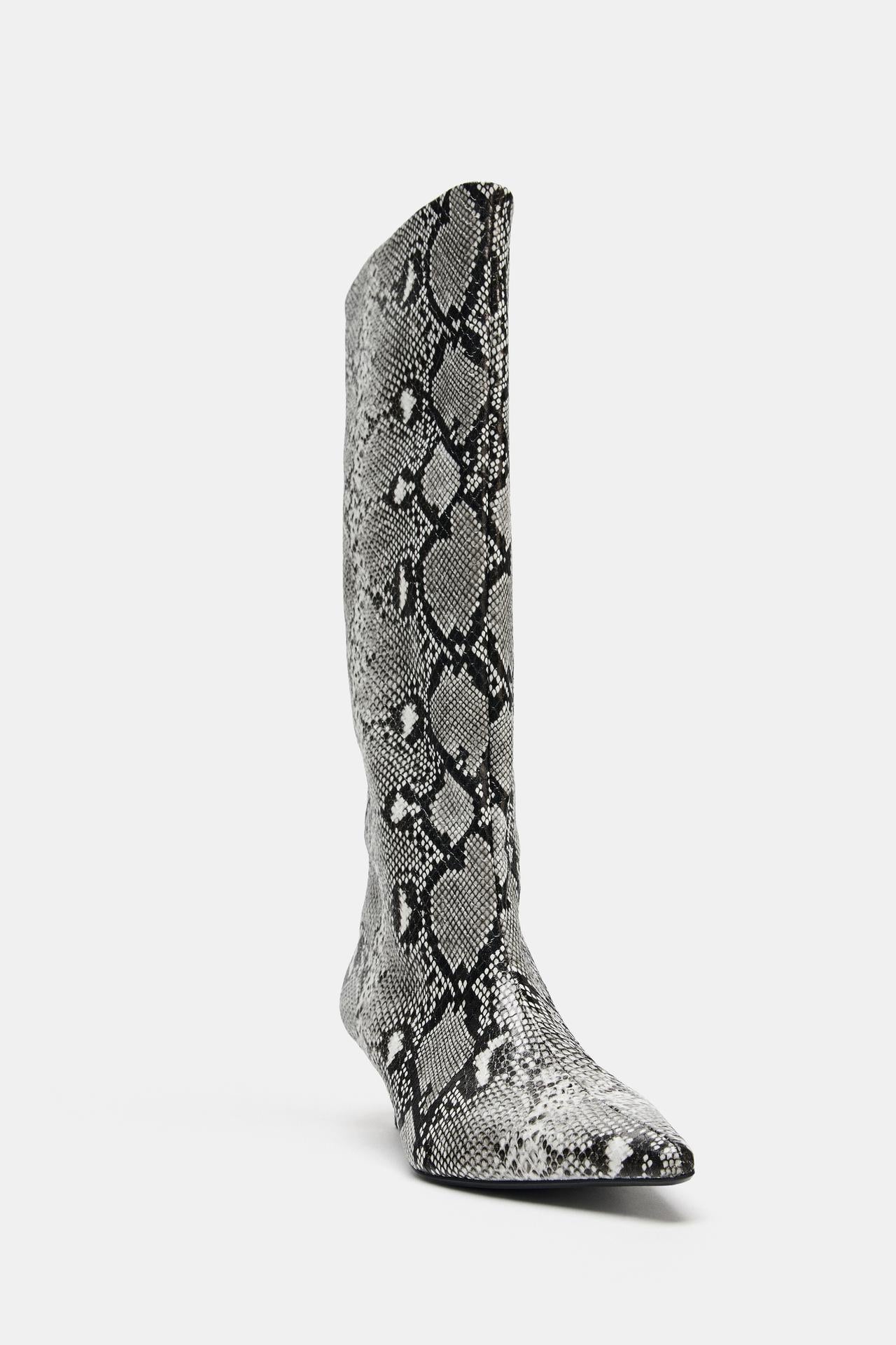 Animal Print Heel Boots