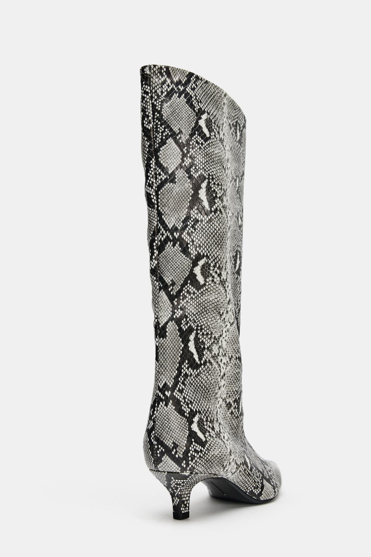 Animal Print Heel Boots