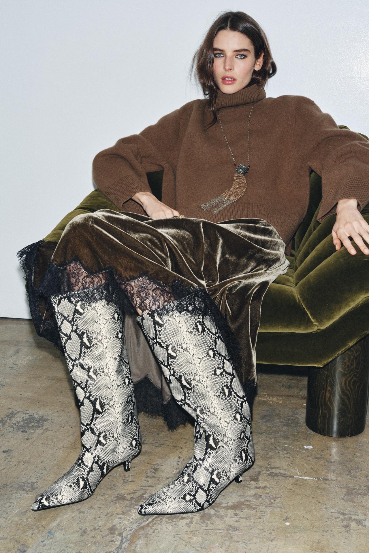 Animal Print Heel Boots