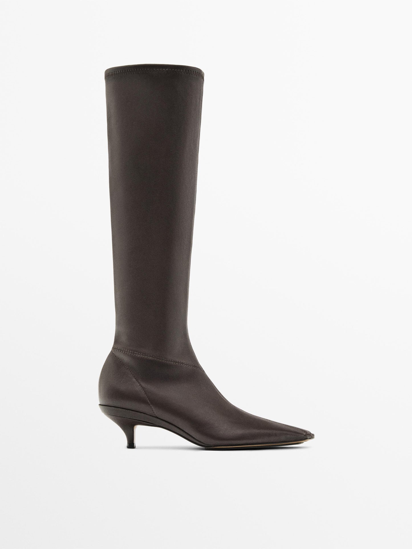 Stretch heeled boots