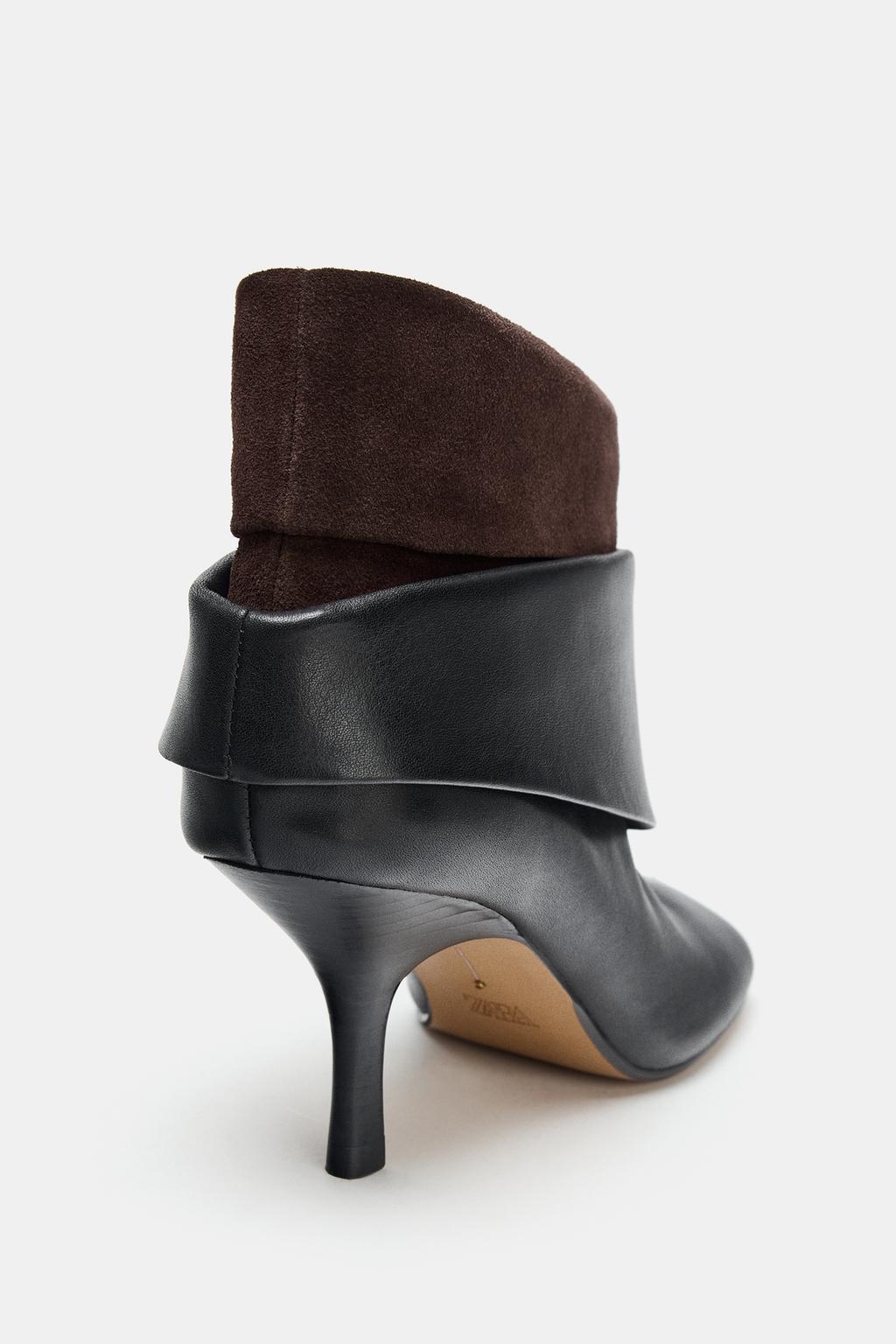Limited Edition Leather High-Heel Ankle Boots