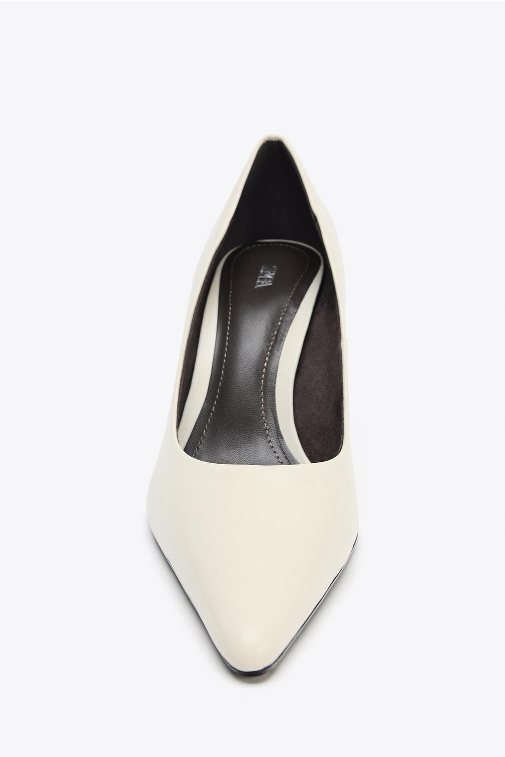 Leather High-Heel Shoes