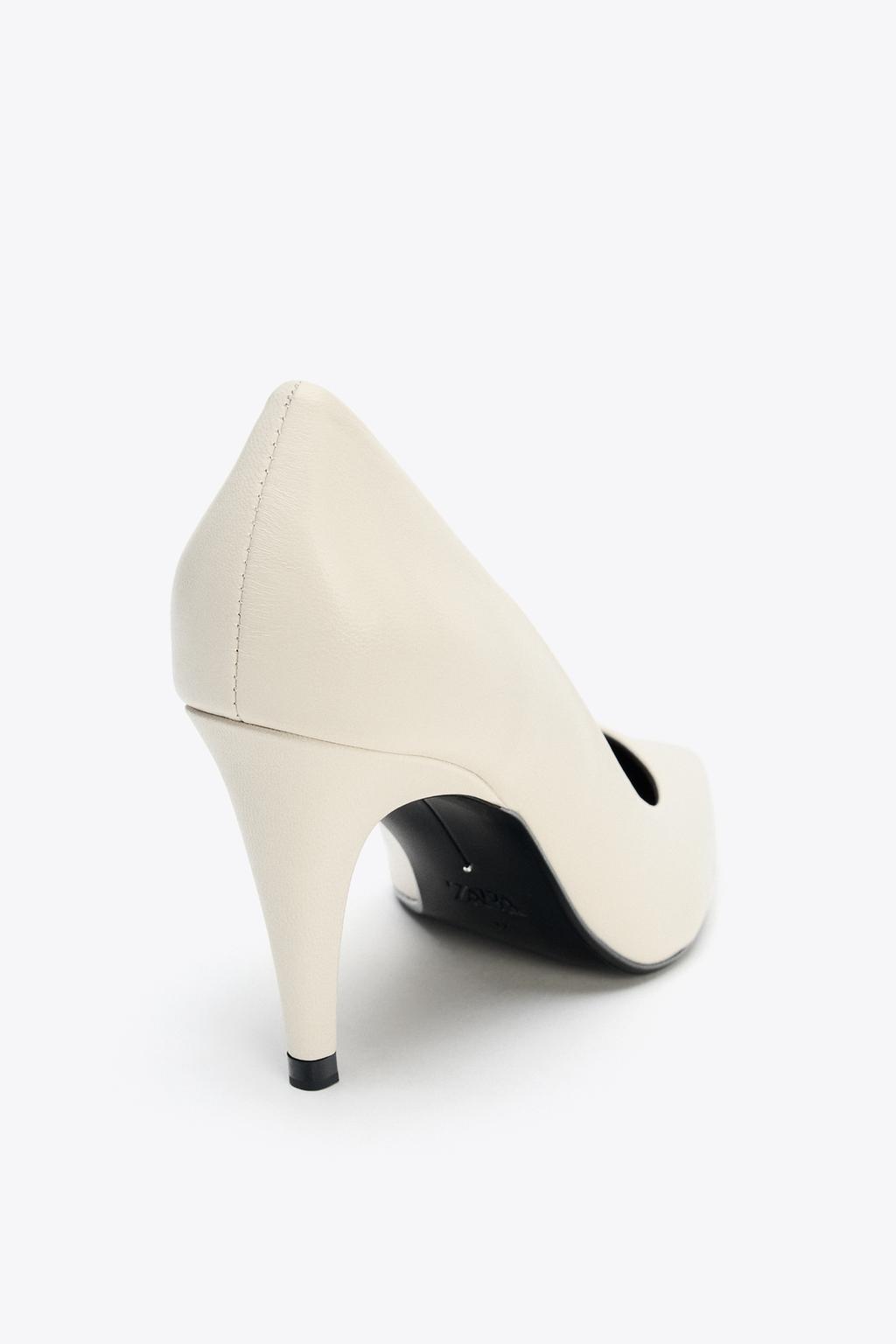 Leather High-Heel Shoes