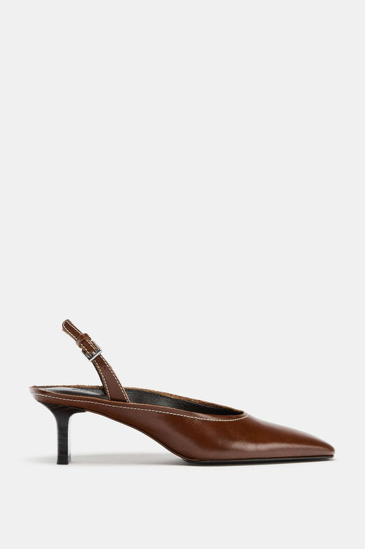Leather Slingback Shoes Limited Edition