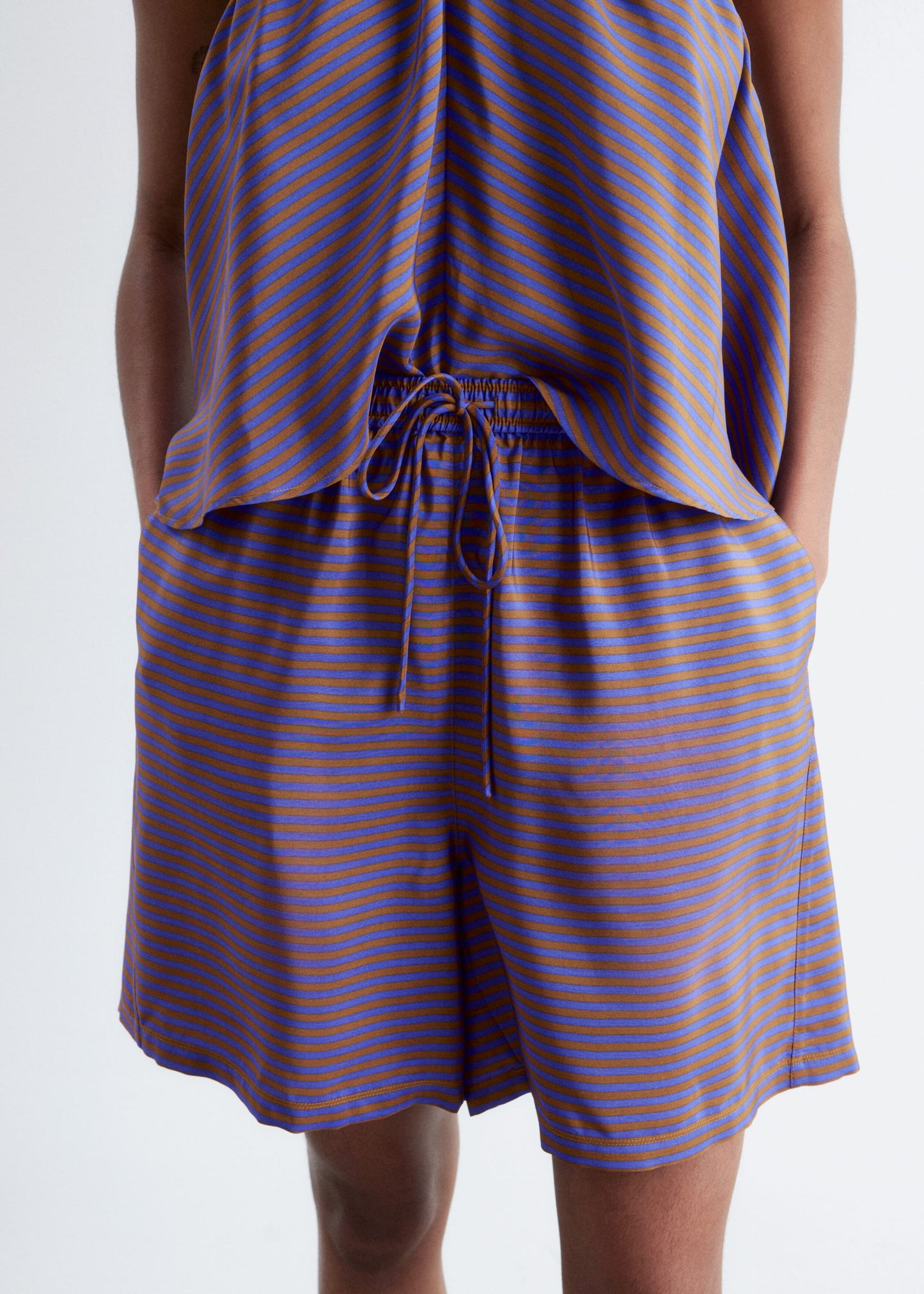 Silk Drawstring Shorts