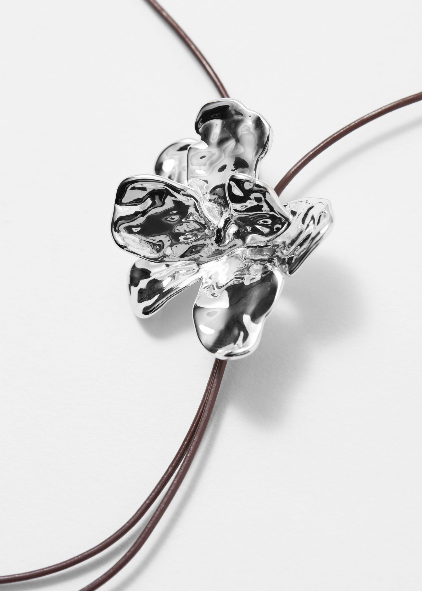 Flower Bolo Tie Necklace