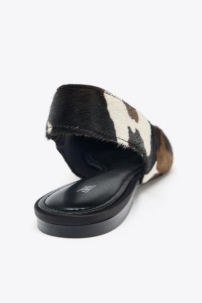 Leather Slingback Ballet Flats