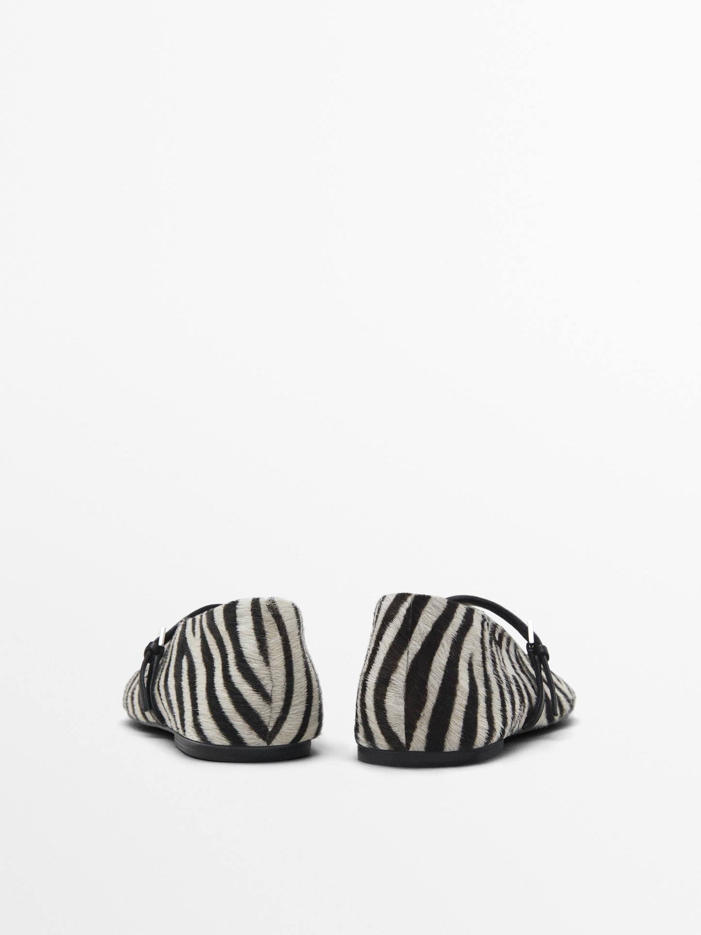 Animal print ballerinas with strap