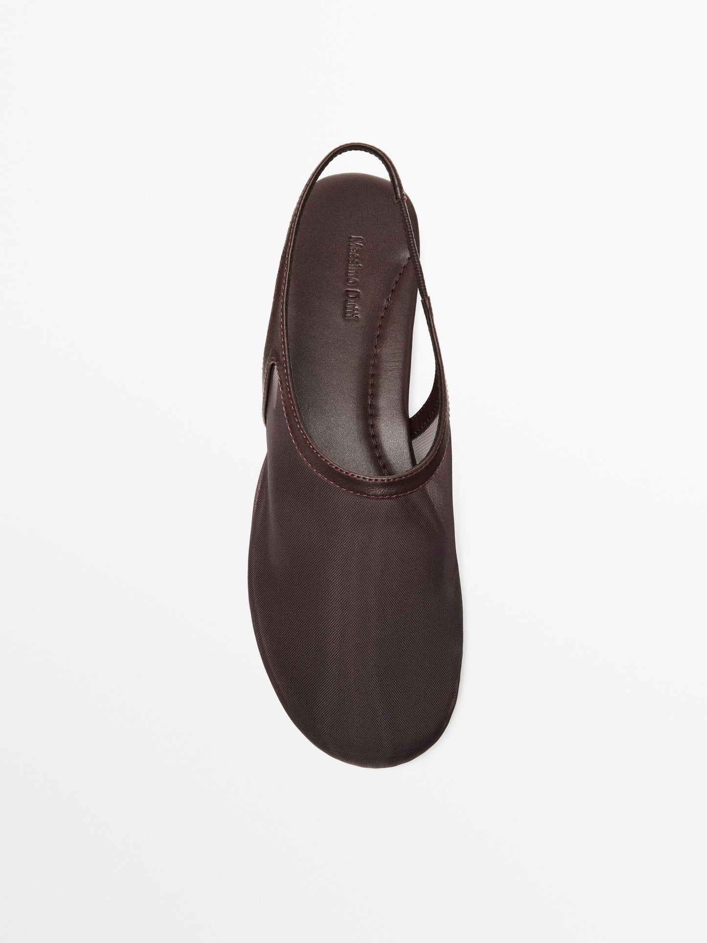 Mesh slingback ballet flats