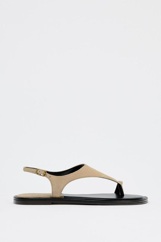 Suede Toe Sandals