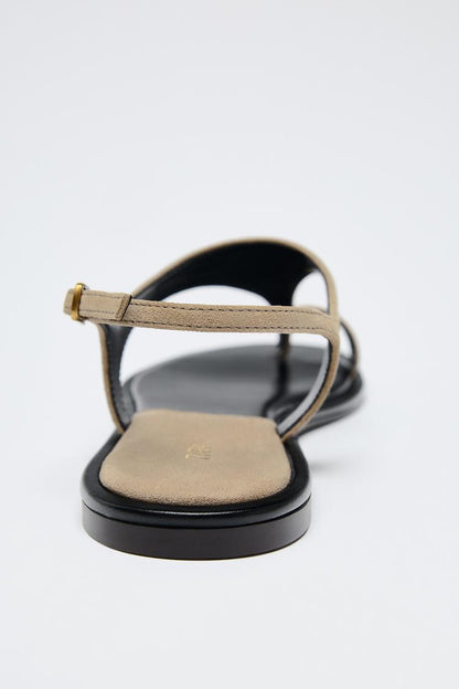 Suede Toe Sandals