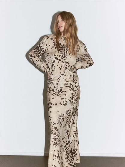 Patterned viscose shirt