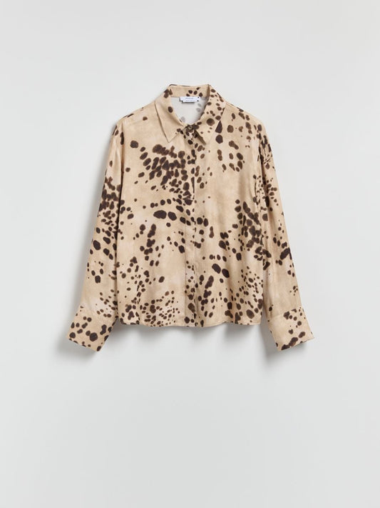 Patterned viscose shirt