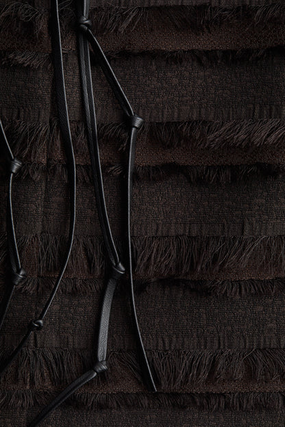 Fringe-trimmed top