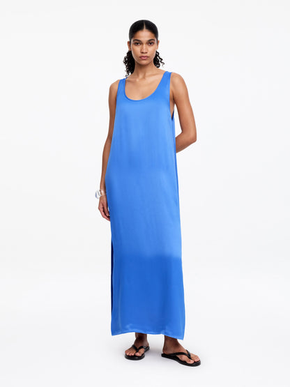 Sleeveless Satin Dress