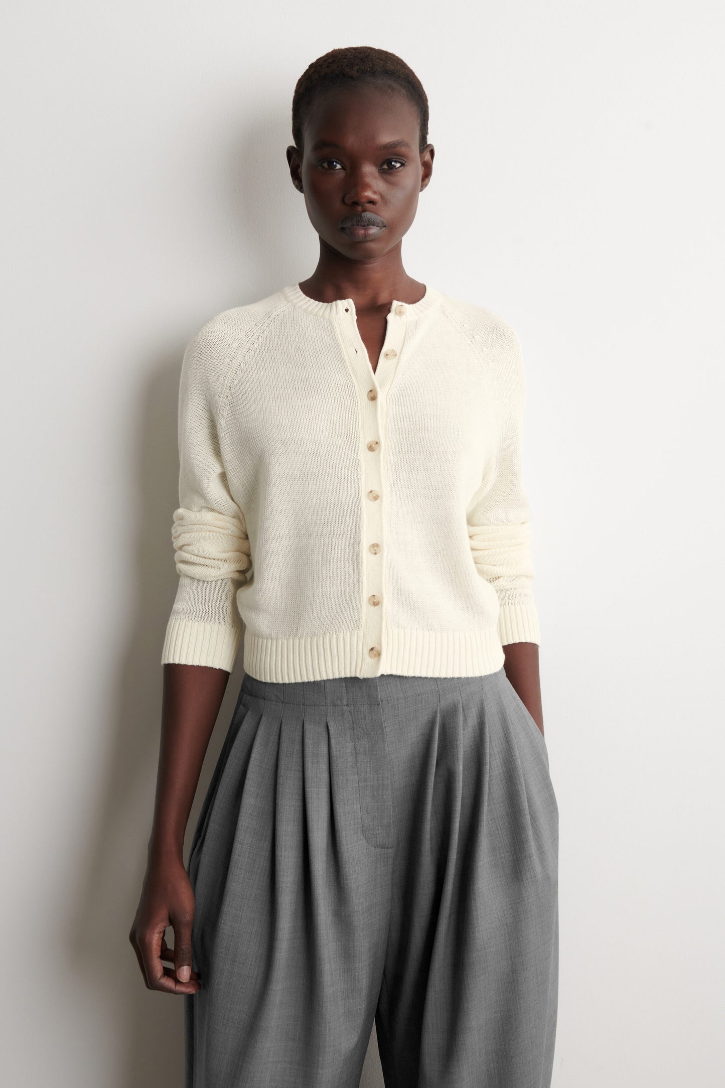 KNITTED LINEN Knitted Linen Cardigan