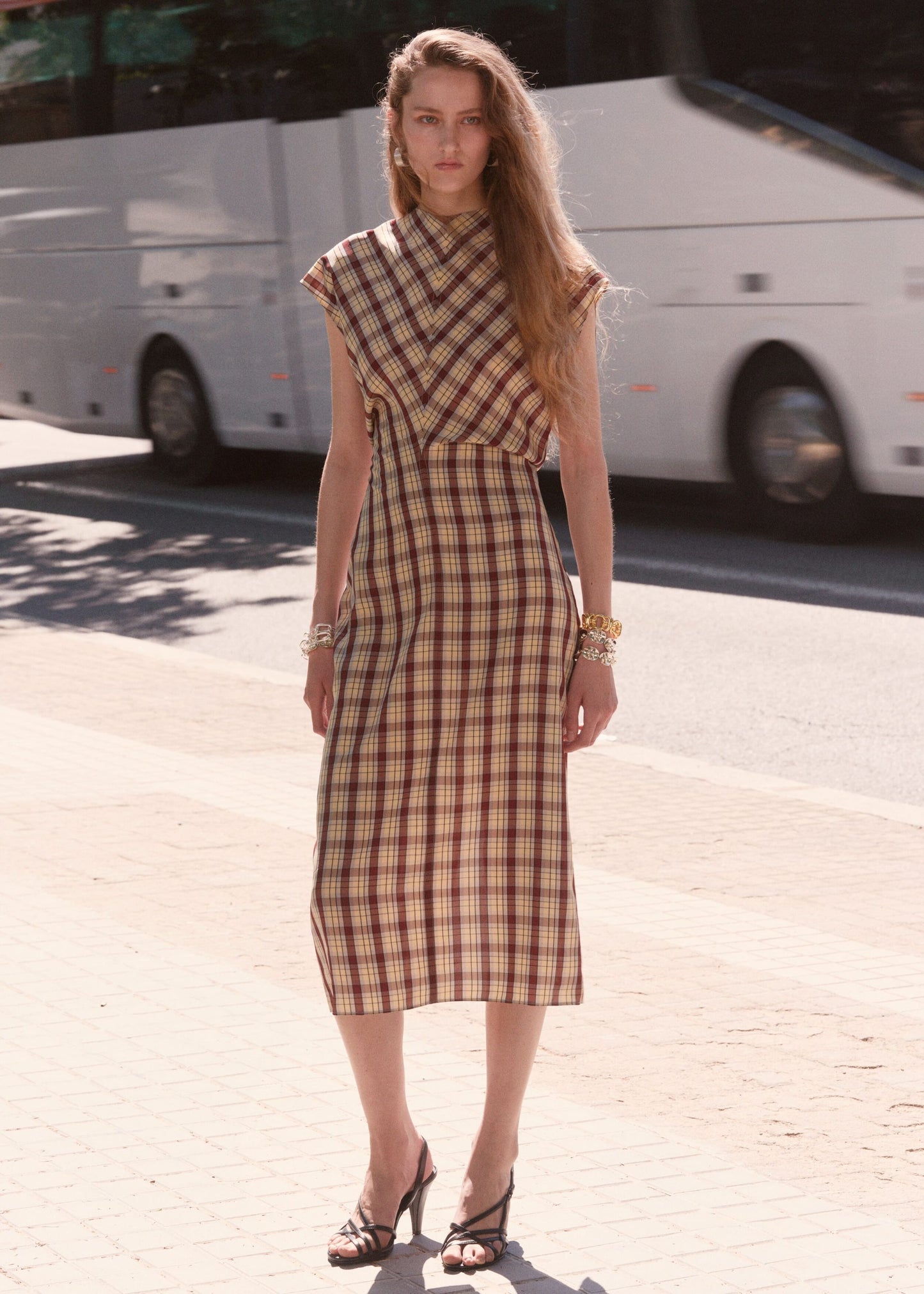 Cap Sleeve Midi Dress