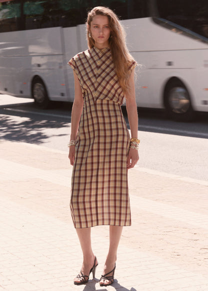 Cap Sleeve Midi Dress