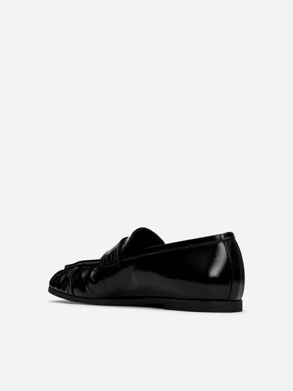 Lacquered Leather Loafers