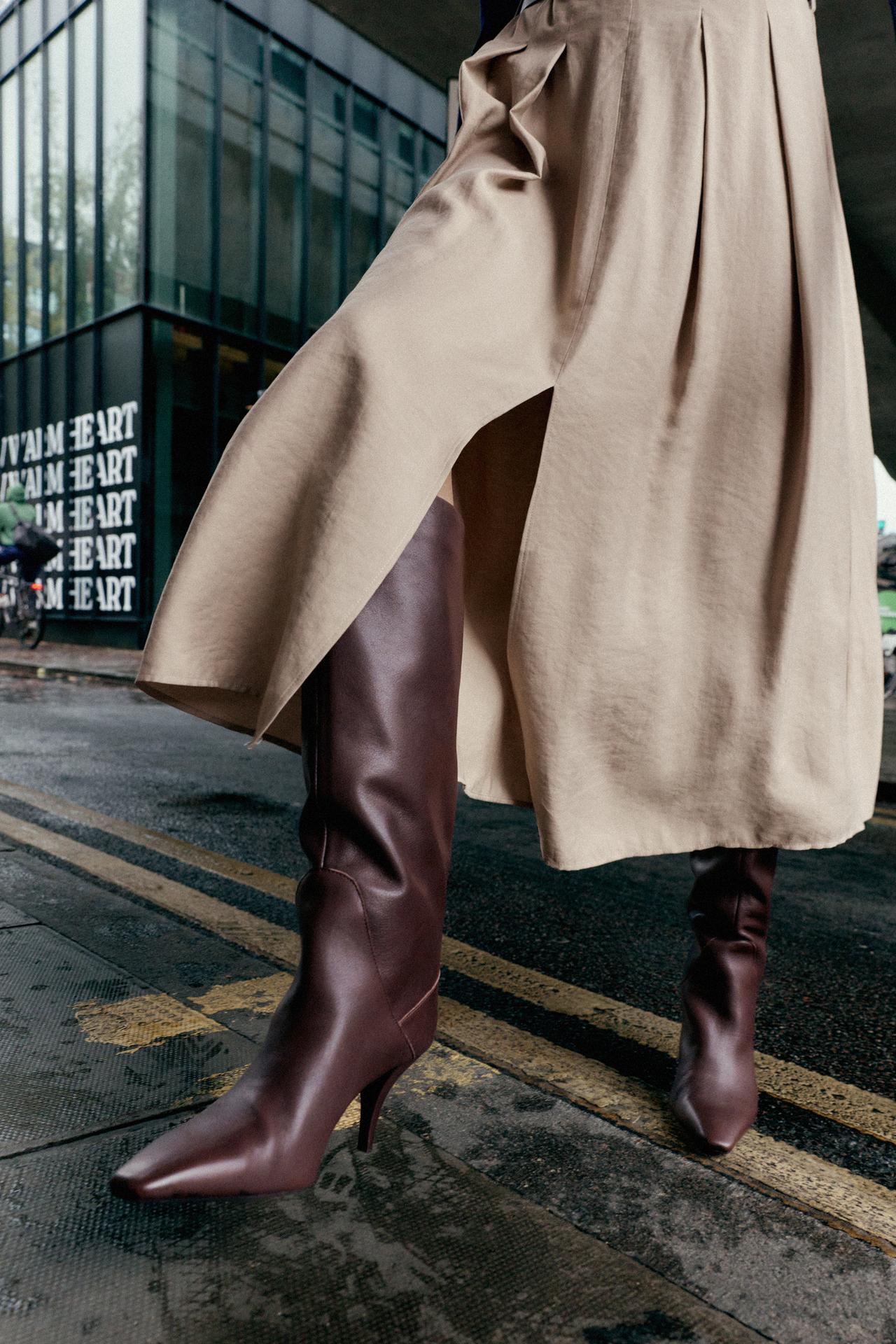 Leather Heeled Boots