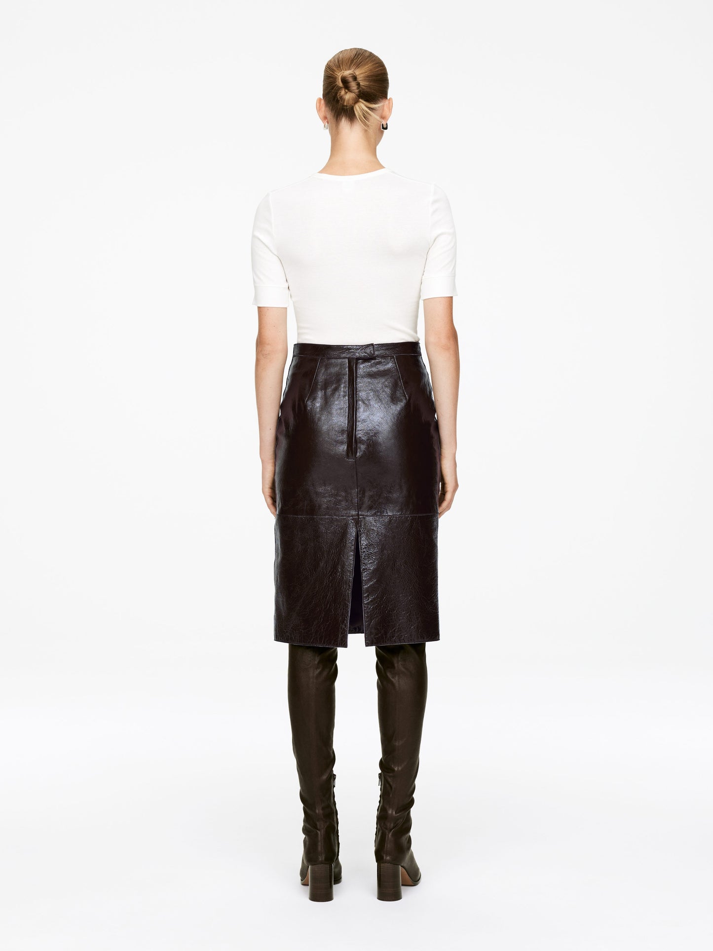 Naplak Leather Skirt