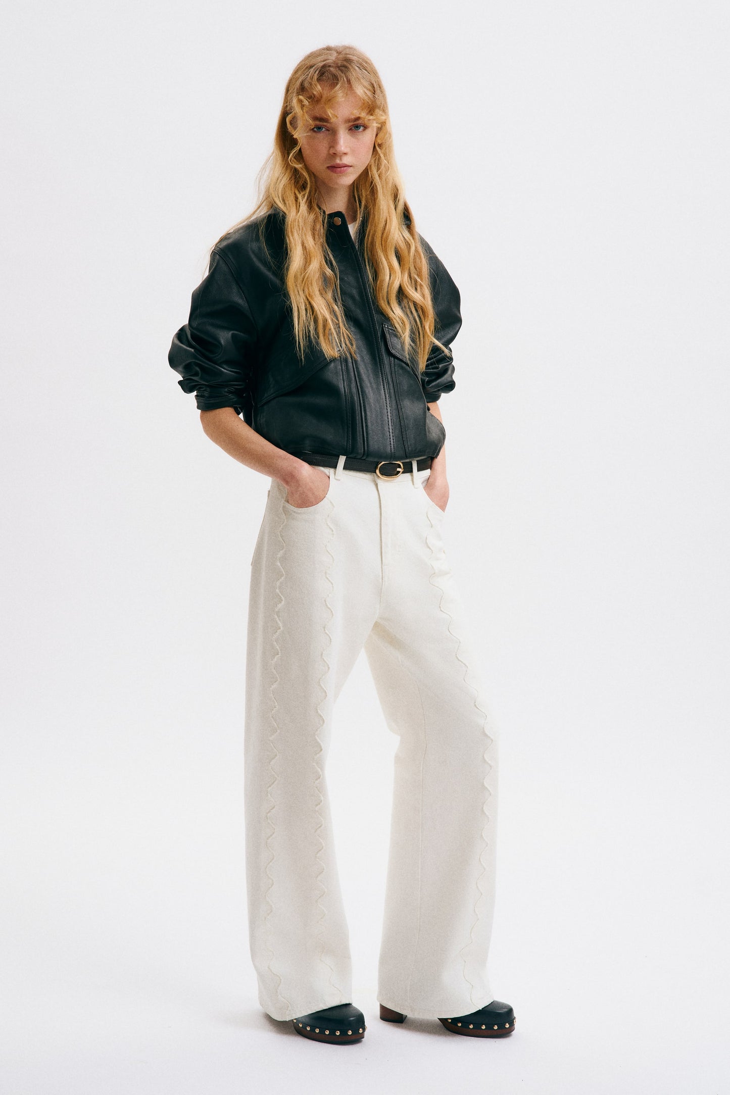 Flared Regular Waist Jeans