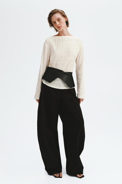 Boat-neck top