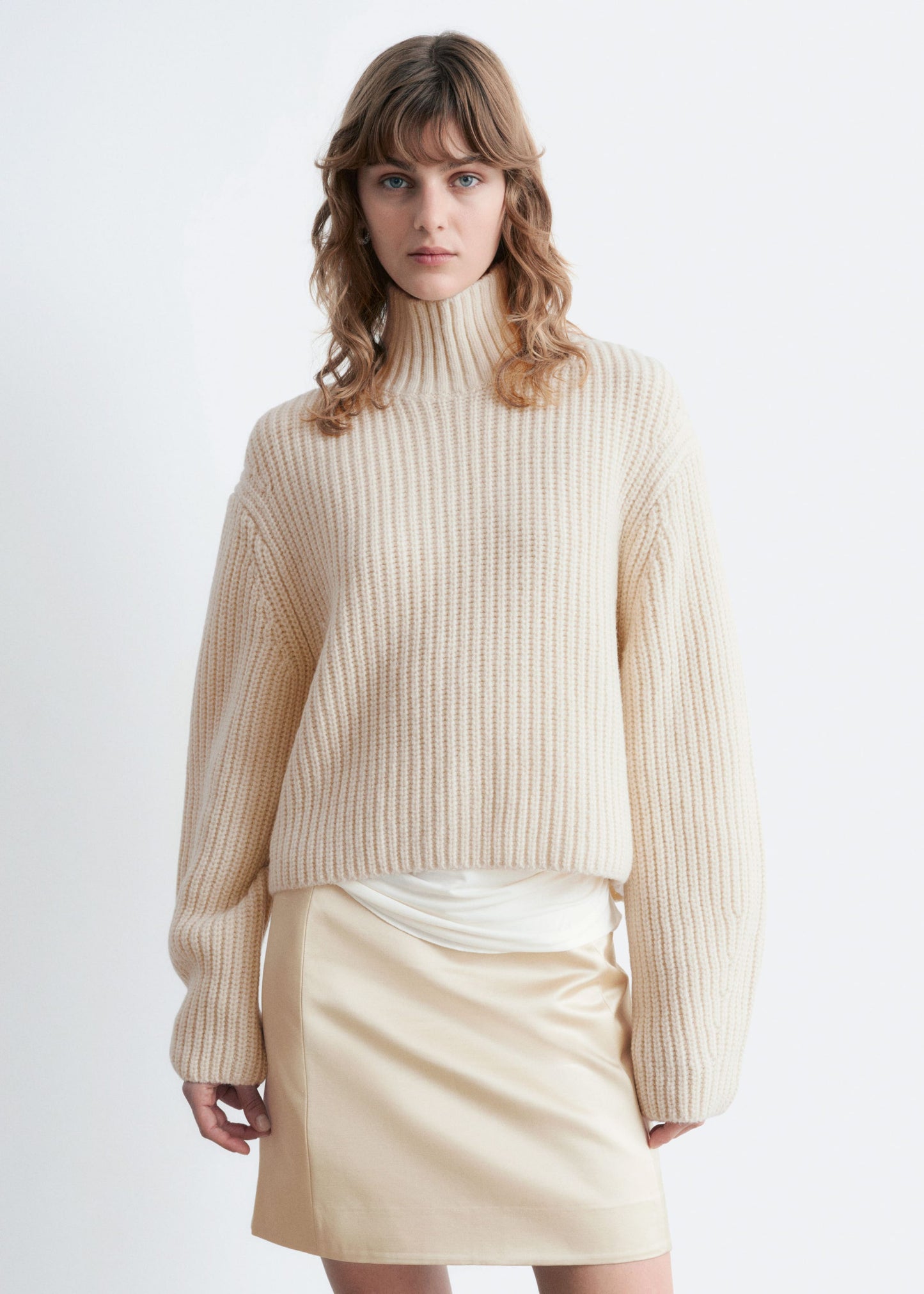 Cropped Turtleneck Jumper