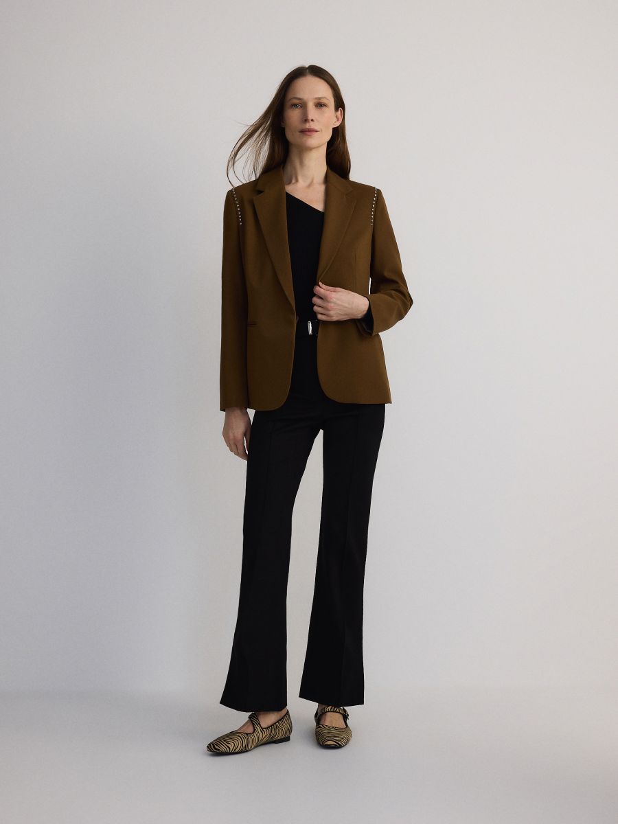 Wool blend blazer