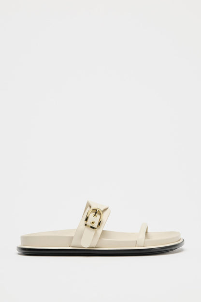 Flat Sandals with Buckle