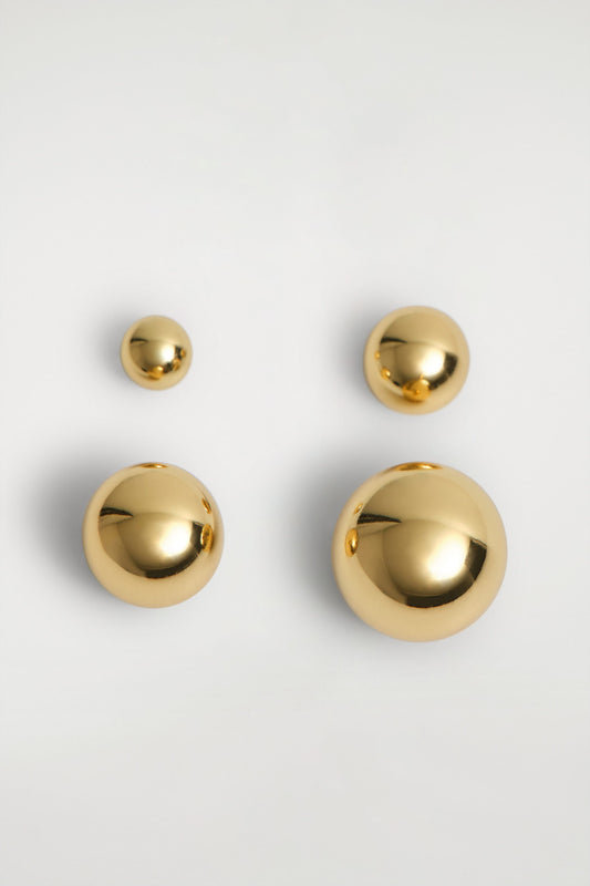 MISMATCHED BUBBLE STUD EARRING SET