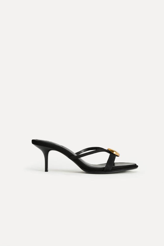 Leather Sandals with Metal Detail 50th Anniversary