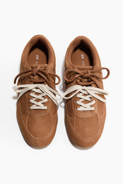 Suede trainers