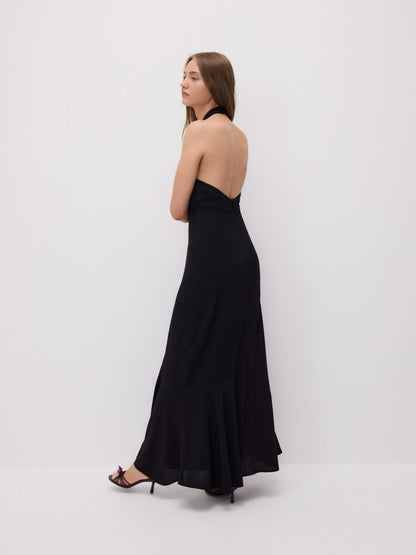 Dress with halter neck