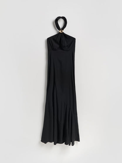 Dress with halter neck