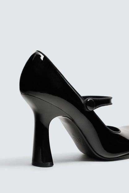 Leather Heeled Shoes With Strap Harry Lambert for Zara x Disney