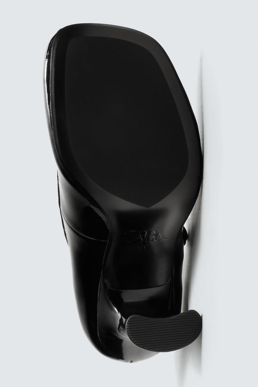 Leather Heeled Shoes With Strap Harry Lambert for Zara x Disney